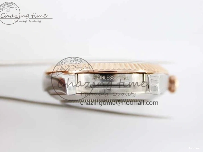 MiroTime 0310 Tailored DateJust 41 126331 SS RG TWF 1:1 Best Edition 904L Steel Gray Dial Green Roman on SS RG Jubilee Bracelet VR 2450